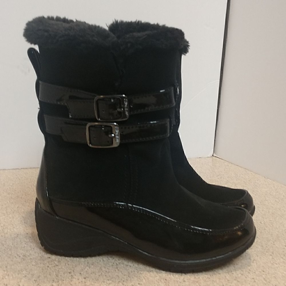 👍 Khombu Black Boots Size 6.   S2